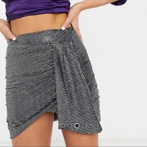 ASOS disco ball sequin mini skirt NWT